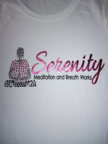 SERENITY MEDITATION -BELLA 6005 SS RELAXED V-NECK