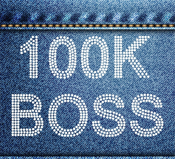 100K BOSS Rhinestone Transfer