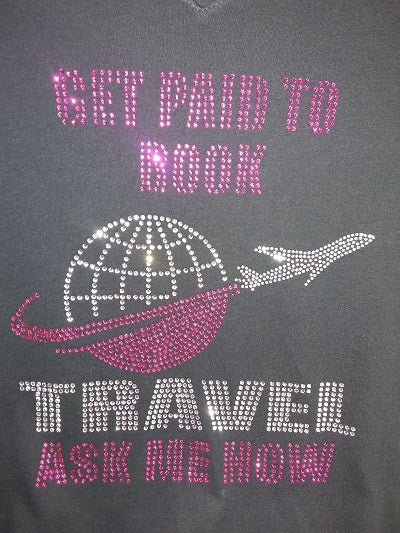 TRAVEL AGENT #1 Rhinestone Transfer