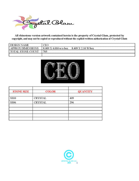 CEO Rhinestone Download File