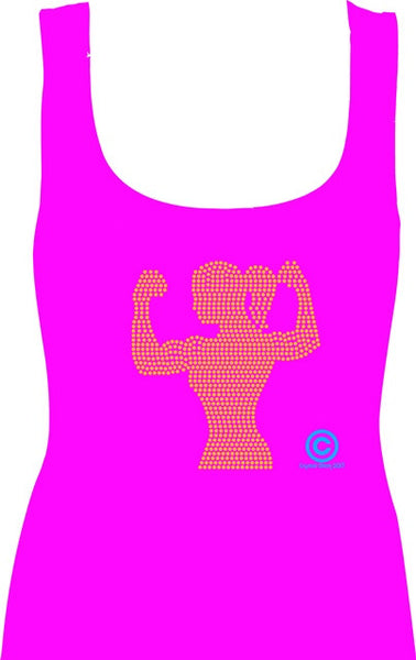 FEMALE BODY BUILDER #6 RHINESTONE Download File