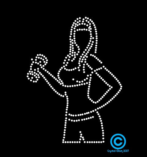 FEMALE WEIGHTLIFTER #1 RHINESTONE Download File