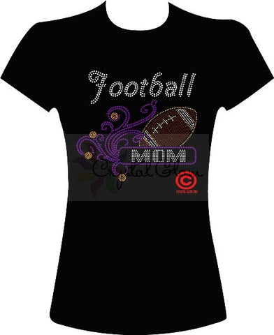 FOOTBALL MOM #4 Rhinestone Download File