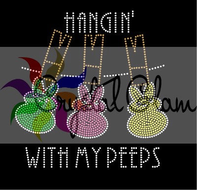 HANGIN' WITH MY PEEPS Bling Shirt