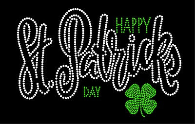 HAPPY ST PATRICK'S DAY Rhinestone Download File