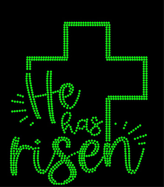 HE HAS RISEN Rhinestone Download File