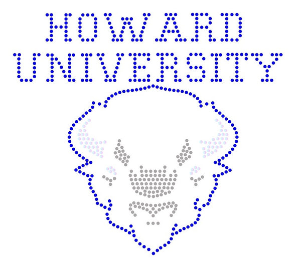 HOWARD UNIVERSITY MASCOT #2 Rhinestone Shirt