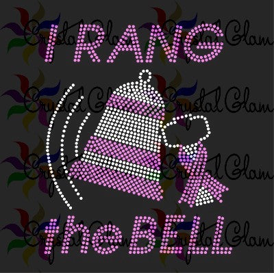 I RANG THE BELL Rhinestone Pre- Cut Template