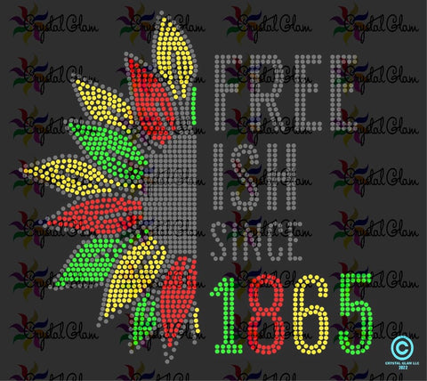 JUNETEENTH #5 Rhinestone Download File