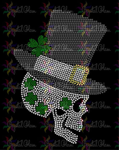 LEPRECHAUN SKULL #1 Rhinestone Download File