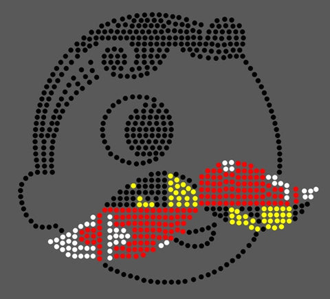 NATTY BOH MARYLAND STATE FLAG RHINESTONE File