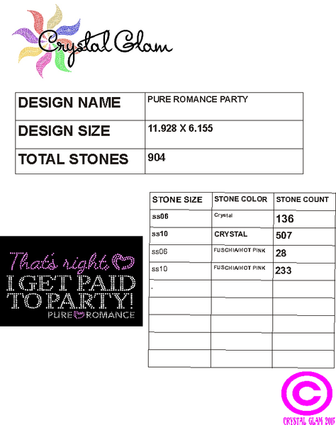 PURE ROMANCE PARTY Rhinestone Download file
