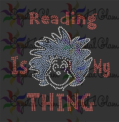 Reading IS MY THING Rhinestone Download File