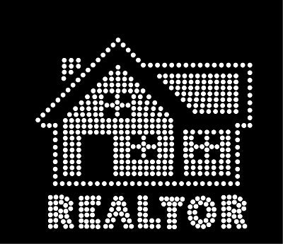 REALTOR HOUSE ICON #1 for Mask Rhinestone Transfer