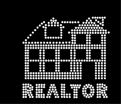 REALTOR HOUSE ICON #2 for Mask Rhinestone Transfer