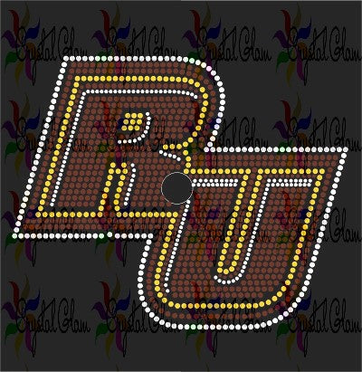 ROWAN UNIVERSITY Graduation Cap Rhinestone Transfer