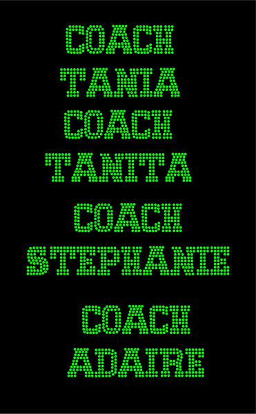 STUDIO BLAQ COACH'S HOODIE W/NAME Rhinestone Transfer Set