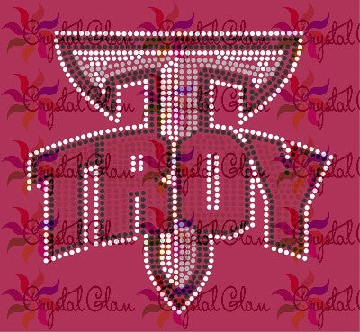 TROY LOGO RHINESTONE Download File