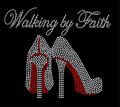 WALKING BY FAITH HEELS Rhinestone Download File