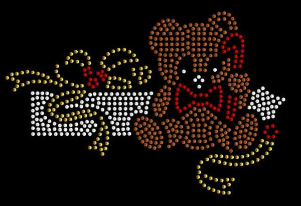 Bear Present Rhinestone Digital Downloadcg 