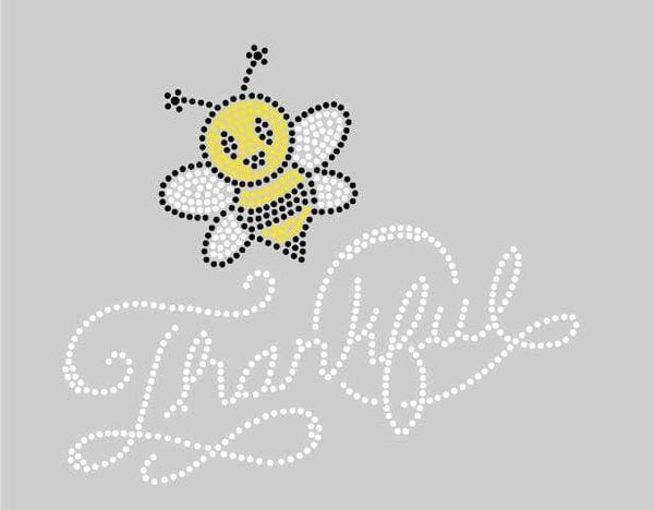 BEE THANKFUL Rhinestone Download File