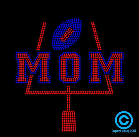 FOOTBALL MOM #6 Rhinestone Download File