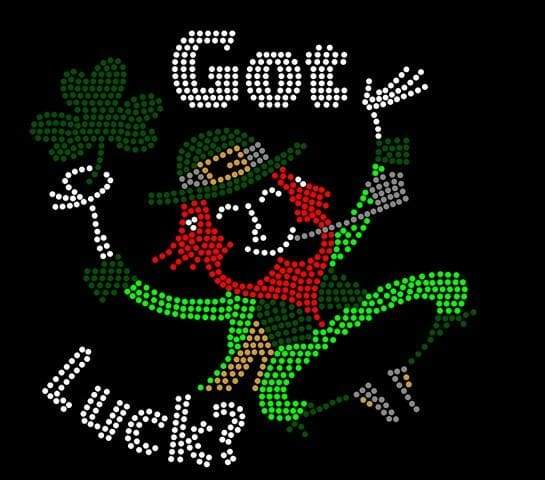 GOT LUCK LEPRACHAUN Rhinestone Download File