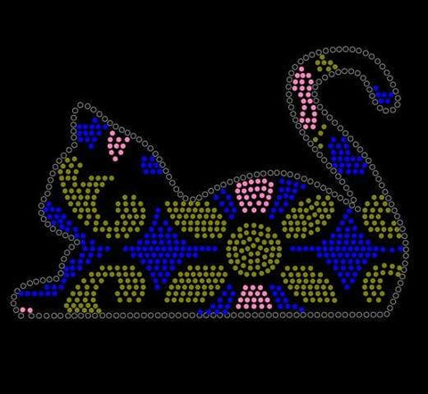 Mandala Cat Rhinestone Digital Download