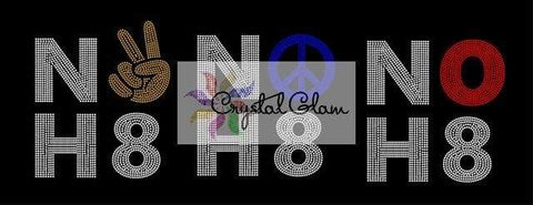 NO H8 Peace Bundle Rhinestone Download File