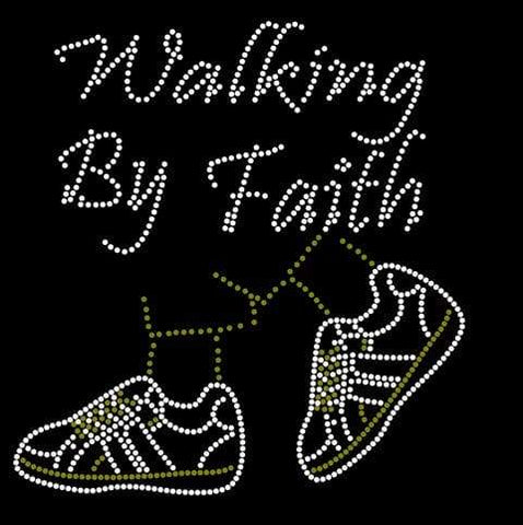 Walking By Faith Sneakers Rhinestone Download File