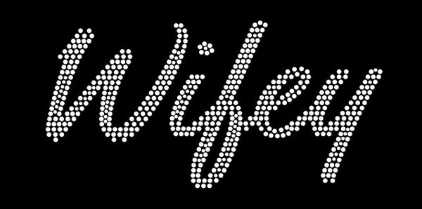 WIFEY Rhinestone Transfer